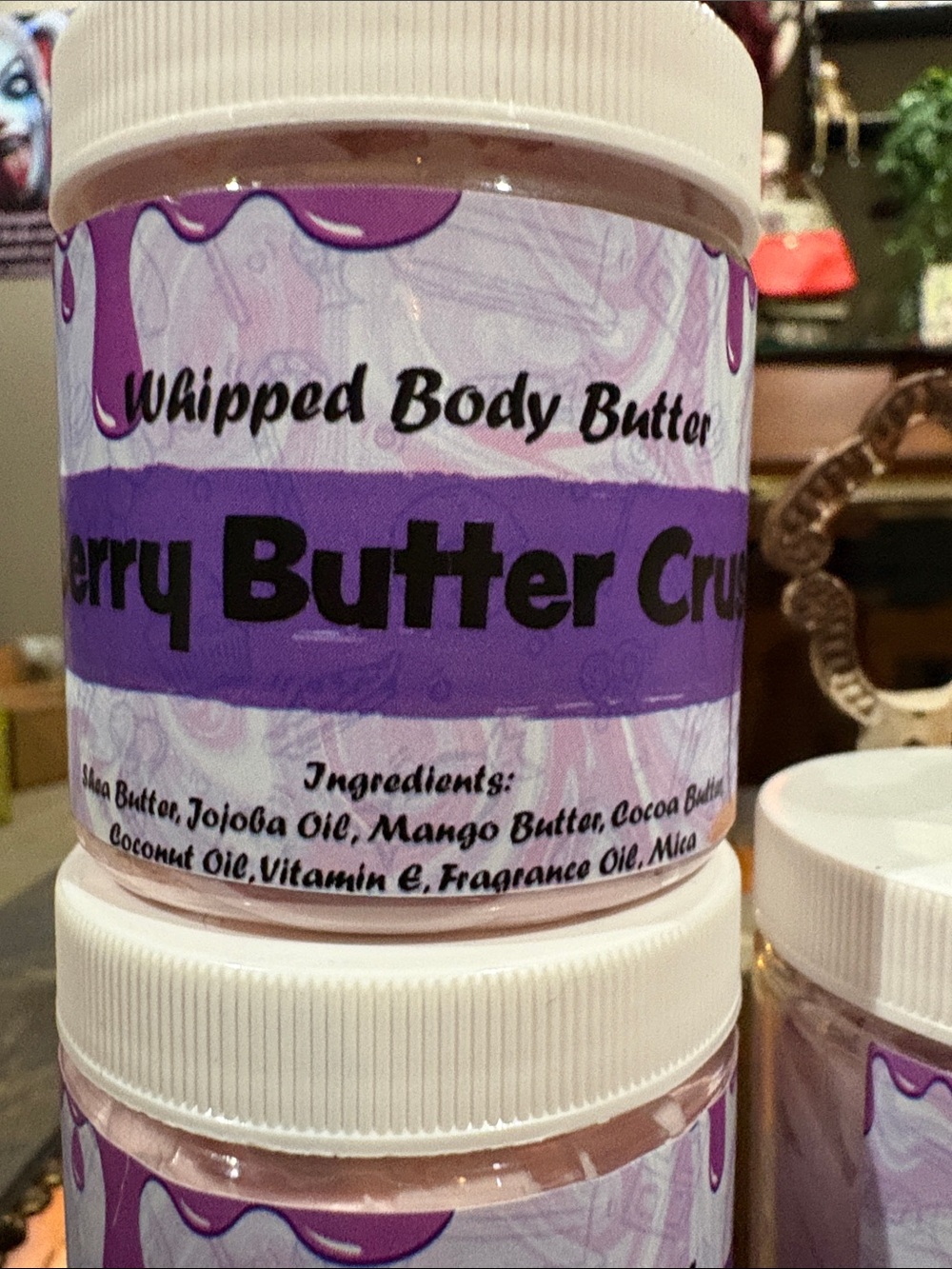JBotanicals-Whipped Body Butter - Berry Butter Crush NATURAL Bundle 3/$20 mix - Picture 4 of 6